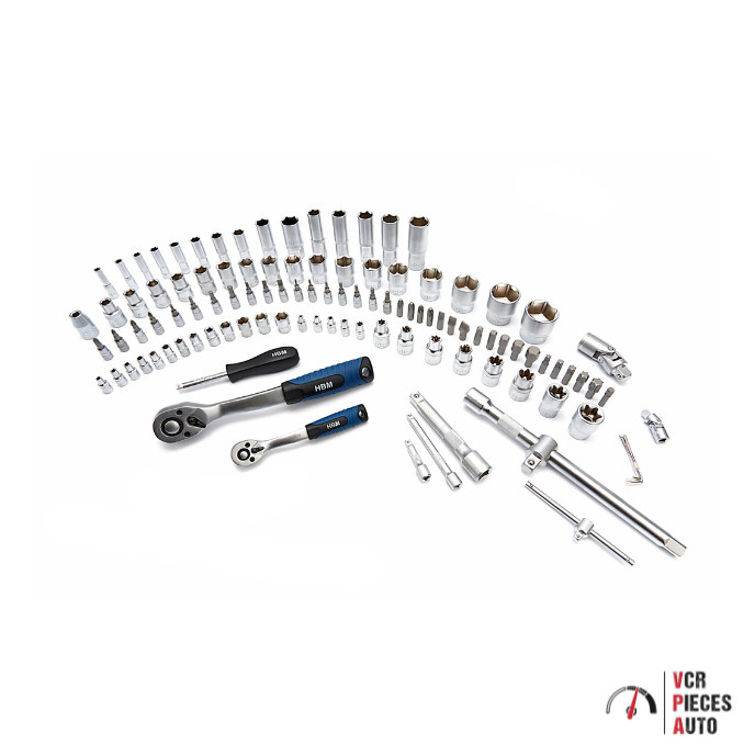 Coffret de douilles 108 pièces avec cliquets Premium VCR Pièces Auto
