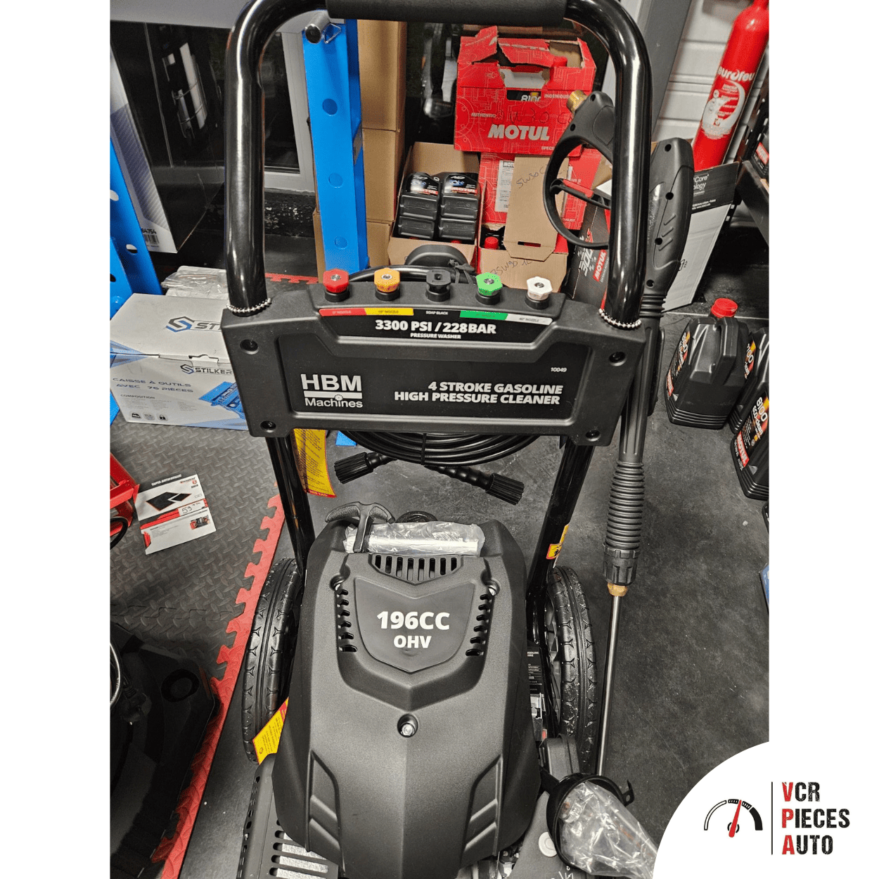 Nettoyeur haute pression thermique HBM - 228 bar - 196 cc VCR Pièces Auto