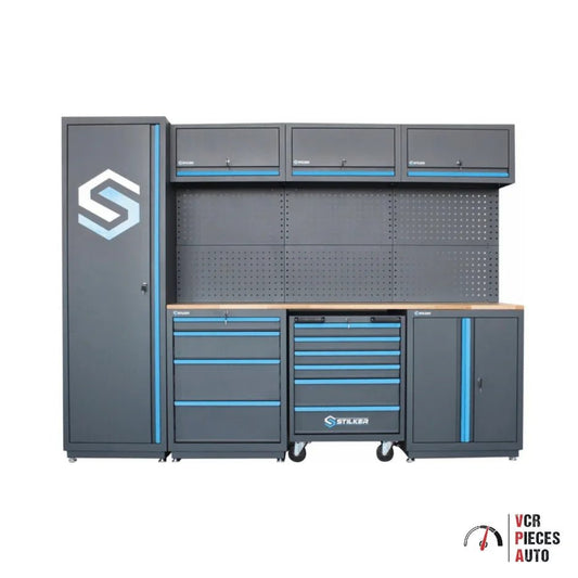 Mobilier d'atelier 4 éléments plateau bois 25mm