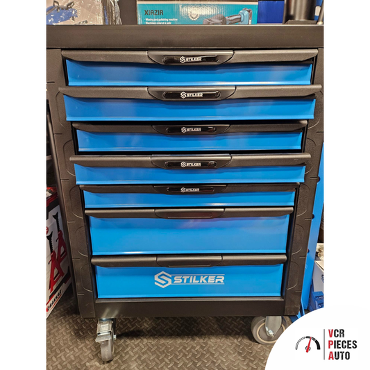 Servante d’atelier Stilker - 7 tiroirs, 147 outils