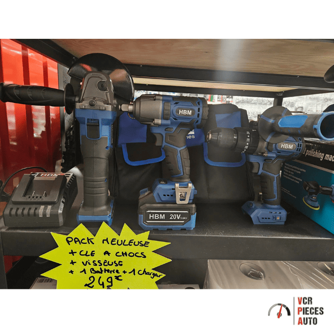 Kit sans fil HBM Power205 20V VCR Pièces Auto