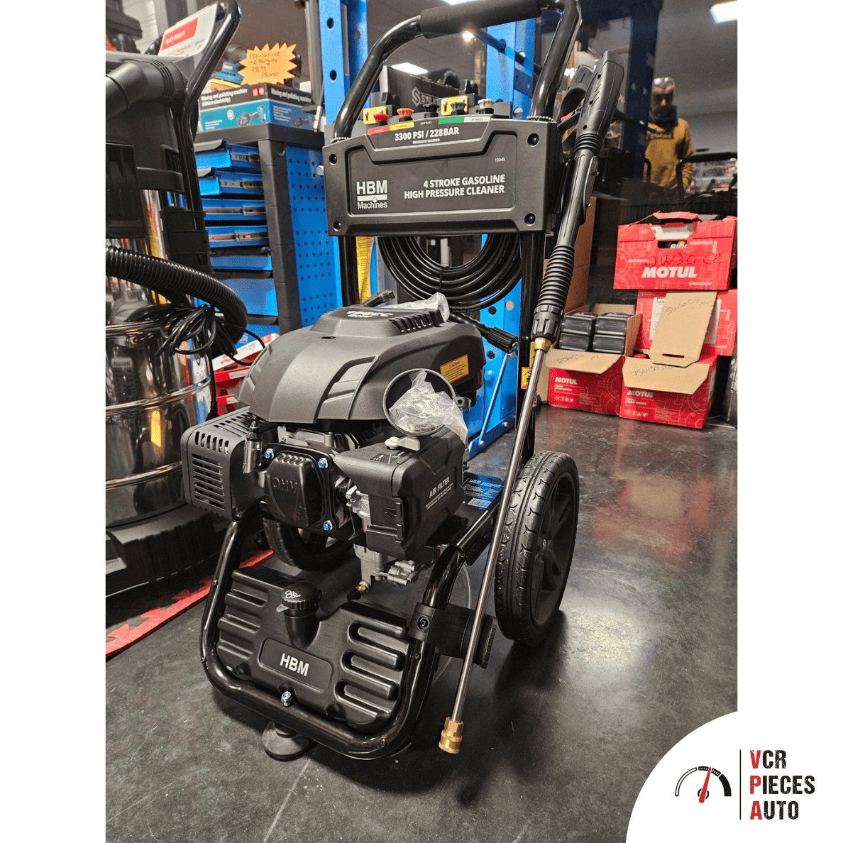 Nettoyeur haute pression thermique HBM - 228 bar - 196 cc VCR Pièces Auto