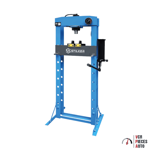 Presse d’atelier manuelle 30T bâti soudé VCR Pièces Auto