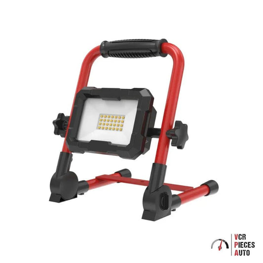 Projecteur de chantier LED rechargeable, portable sur pied - VCR Pièces Auto