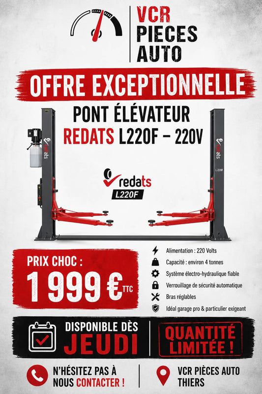 Pont 2 colonnes 4Tonnes 220v VCR Pièces Auto